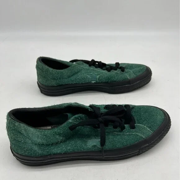 Converse X Stussy Unisex One Star Low Top Sneakers Mens 8/ Womens 10 Green Suede - Picture 7 of 8
